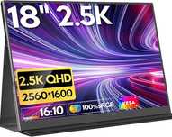 Przenośny monitor 2,5K 2560x1600 18 cali do laptopa HDMI ekran z etui