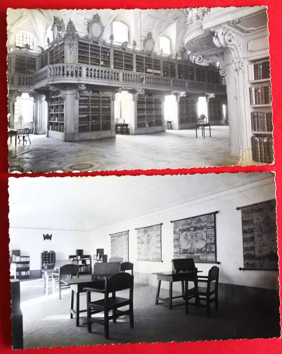 Convento de Mafra biblioteca e sala de leitura, anos 60