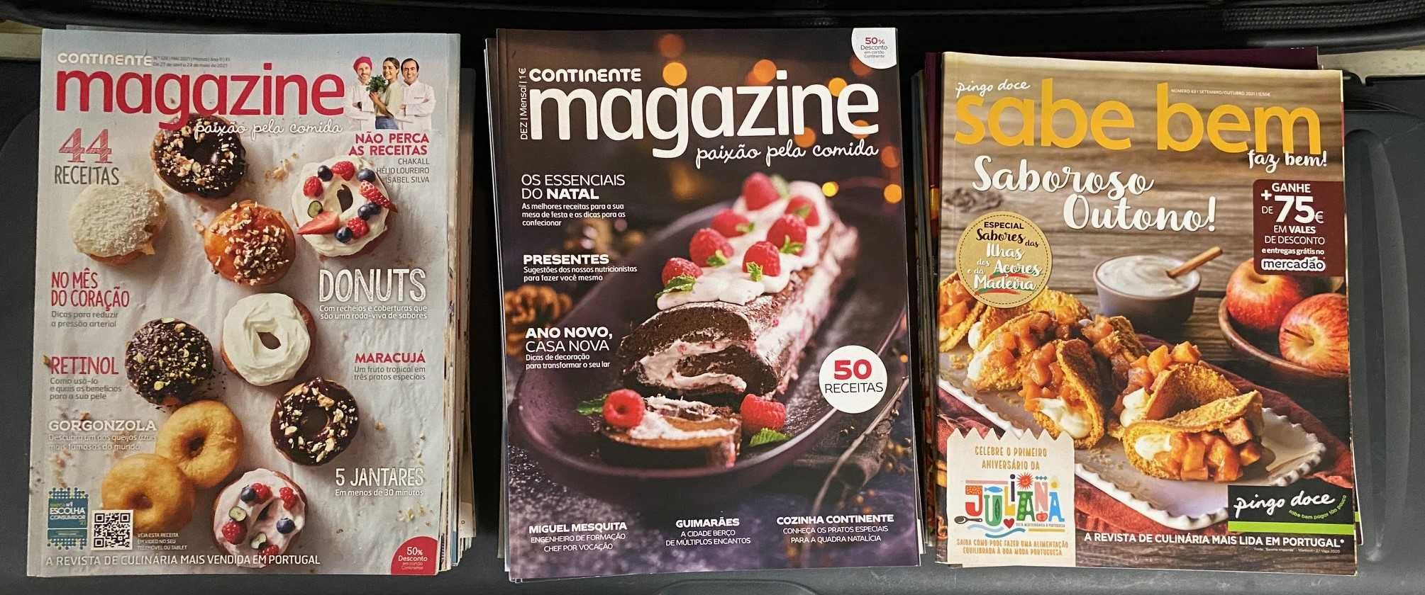 34 revistas do Continente e 14 do Pingo Doce.