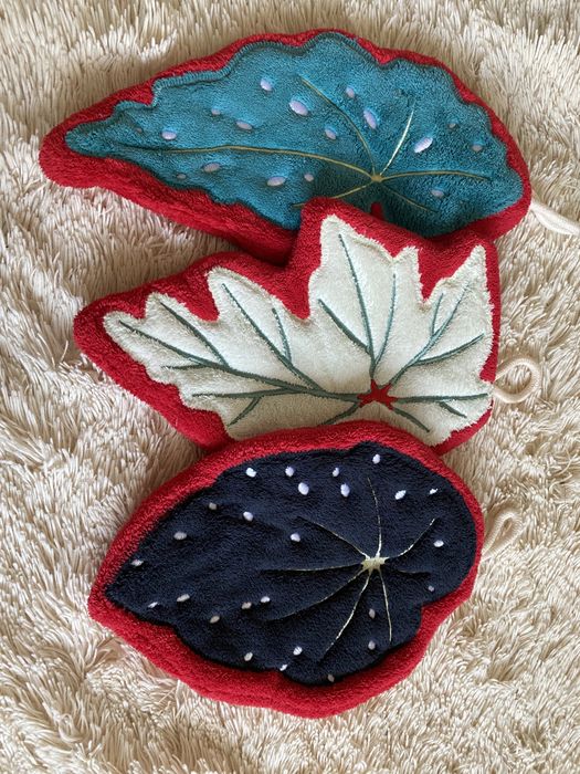 Бегонія.М'які рушники-листочки з мікрофібри-стиль та затишок у ванній