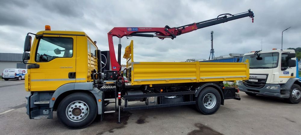 MAN TGM 18.290 4x2 LL – Wywrotka z nowym żurawiem HMF • Cesja leasingu