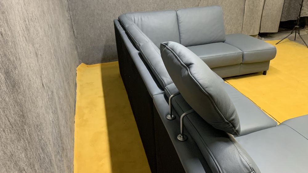Шкіряний розкладний широкий диван п-ка кожаный Німмечина