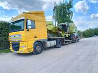 Transport kombajnów koparek ciągników  niskopodwozie Pomoc Drogowa