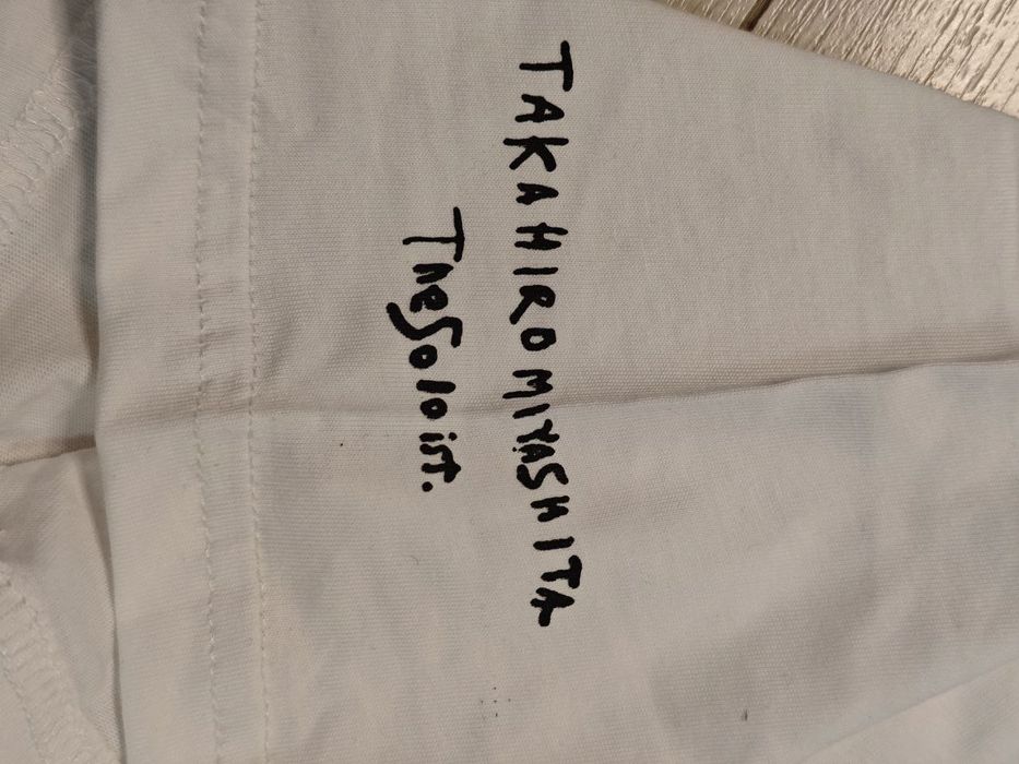 Футболка Takahiromiyashita The soloist "i live now" белая