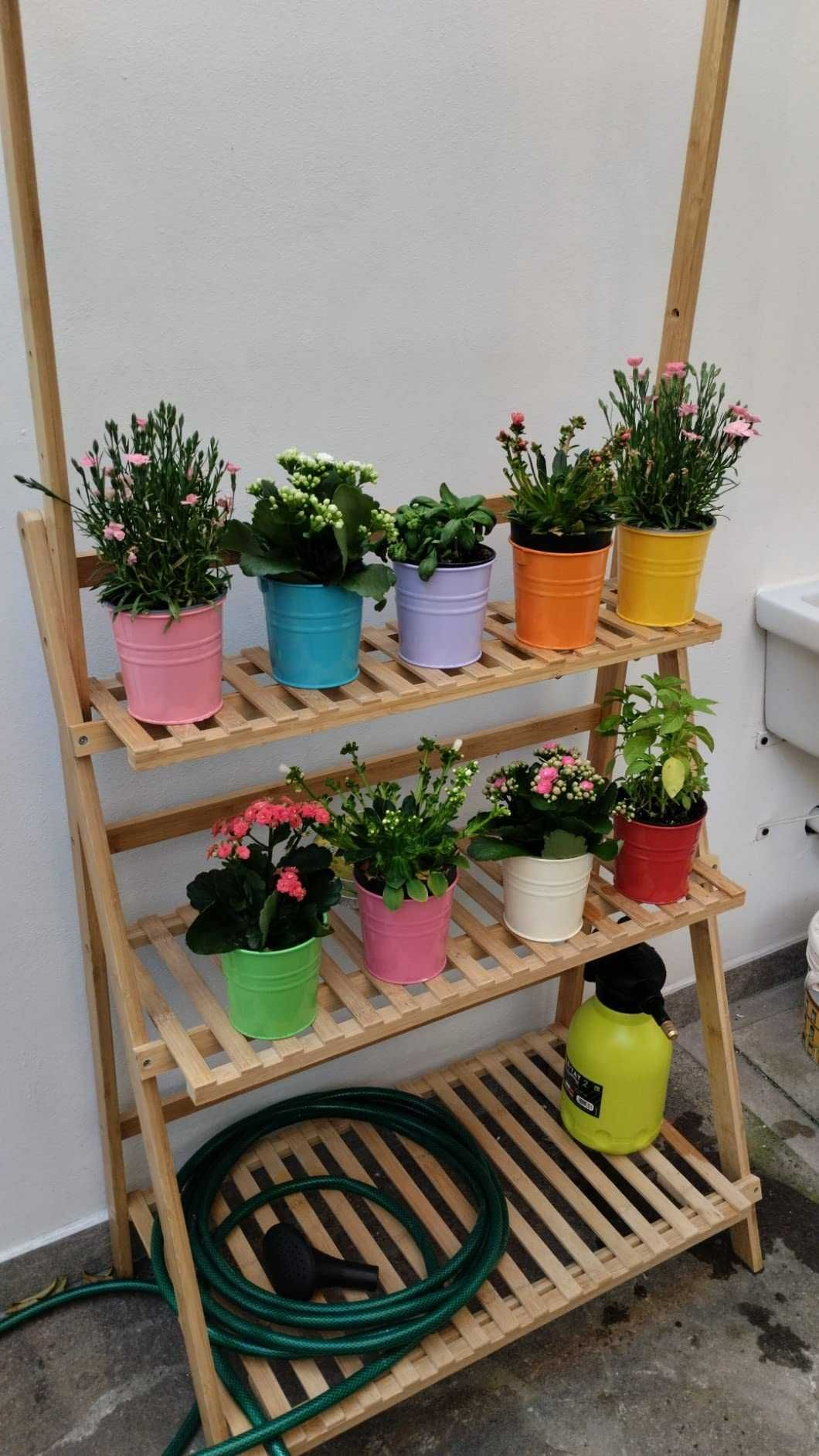Doniczki na kwiaty 10 sztuk do ogrodu na taras balkon kolorowe GRATIS