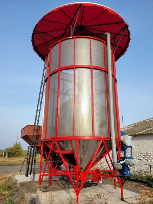 Зернова сушарка. 10 кубів. Нержавіюча сталь.