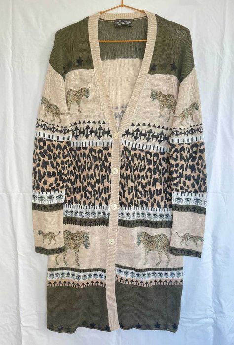 Легкий кардиган принтом анімал Princess Goes Hollywood, розмір 40 (L)