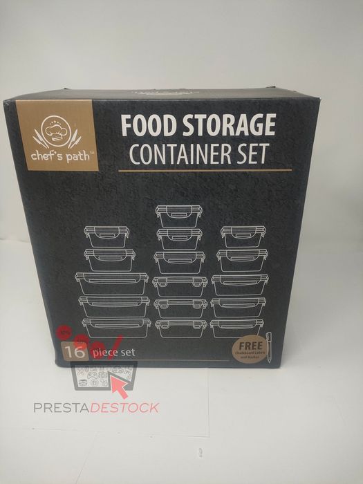 Пластикові коробки для зберігання з практичною кришкою (16 штук) - Вод