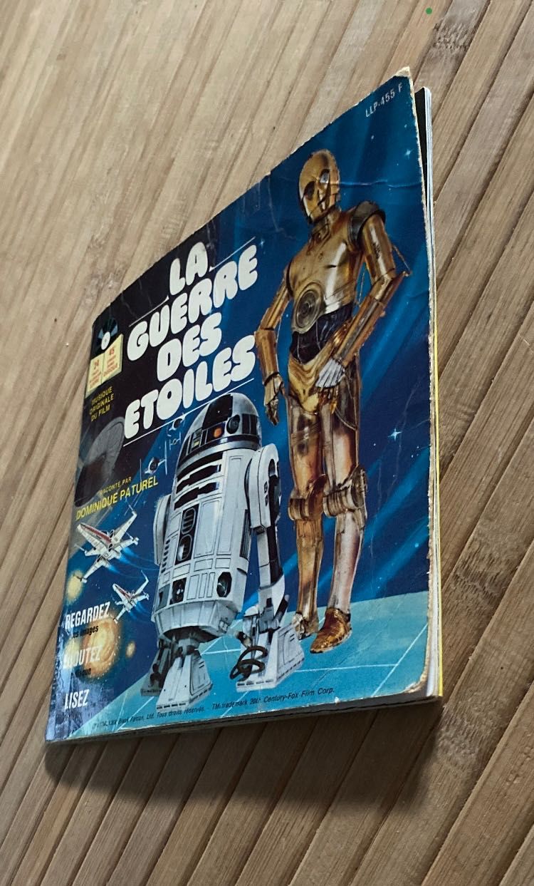 Star wars livro/ disco vintage