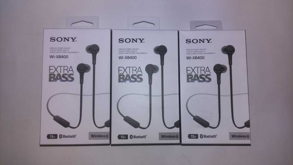 НОВi bluetooth навушники-вкладиші / гарнiтура SONY WI-XB400 EXTRA BASS