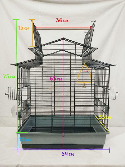Клітка для папуг 

Клітка для папуг в ідеальному стані використовалась