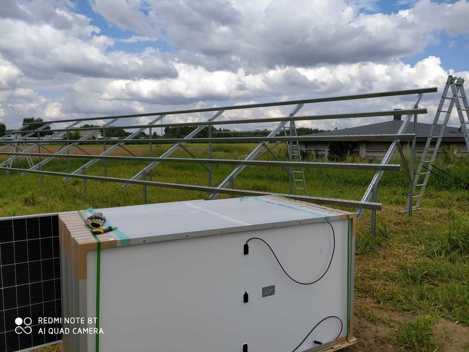 KONSTRUKCJA PV kompletna na grunt dwupodporowa fotowoltaika