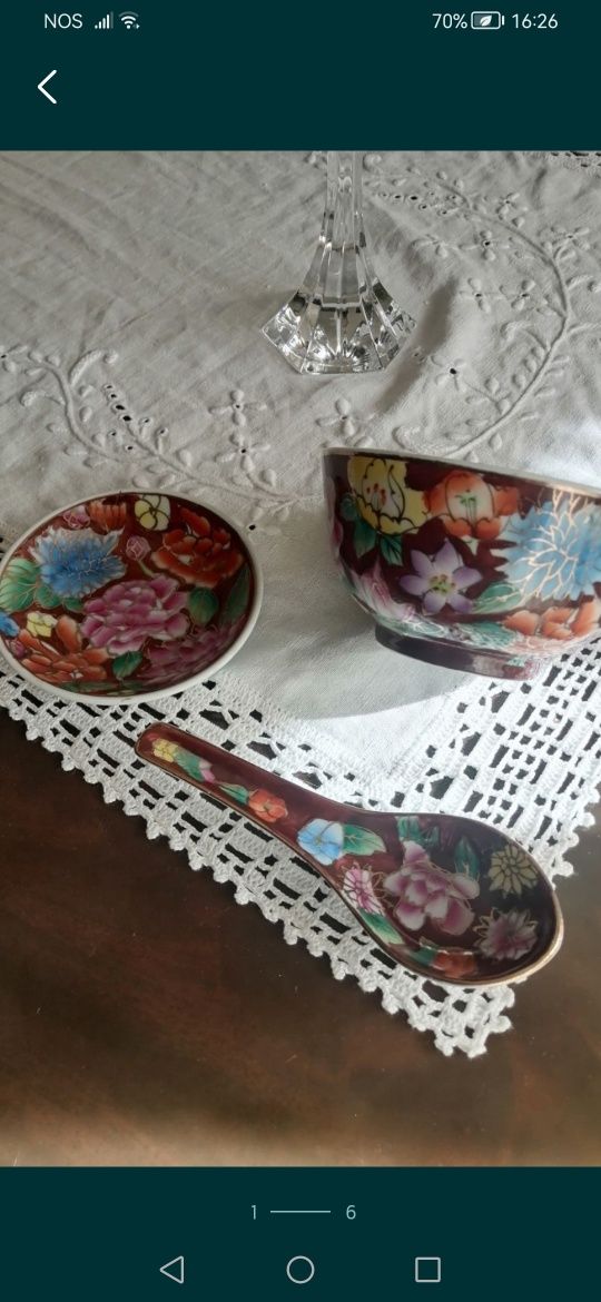 Chávenas variadas+tegelas mil flores+oferta mãe+cesto flores
Chavenas