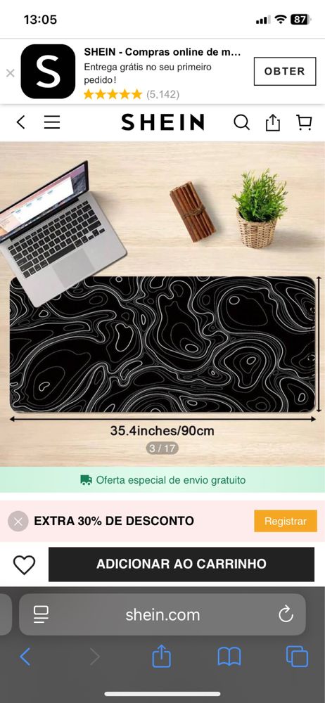 Mouse pad grande