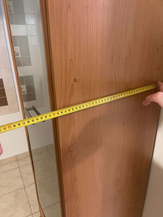 Witryna z solidnej płyty z matowym szkłem (do negocjacji)