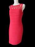 Adrianna Papell sexy czerwona sukienka do kolan, midi, red dress, 40/L