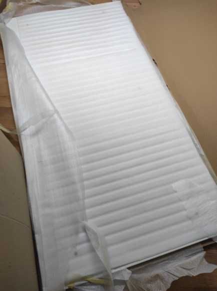 Blat laminowany biały 160 x 80 cm do biurka, stołu, stolika