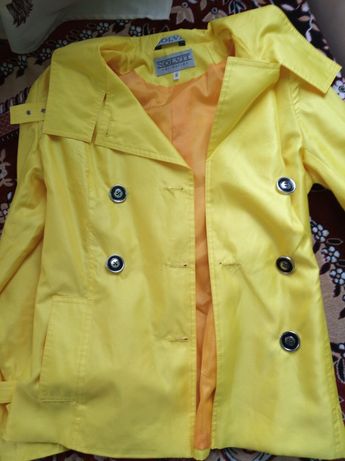 Плащ-піджак яскраво жовтий