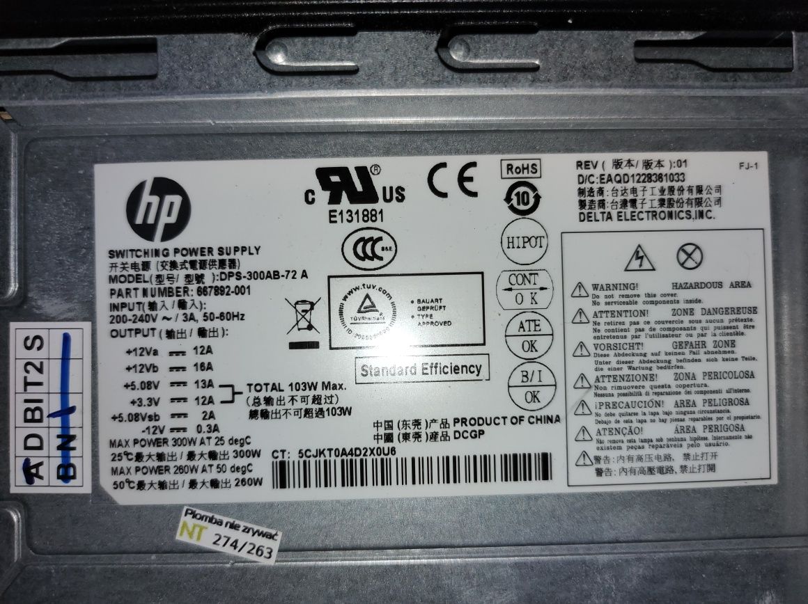 Komputer stacjonarny HP Pro 3500 series