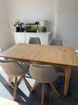 Mesa NORDEN Extensível IKEA – Carvalho – 90x156 cm (Aberta 90x210 cm)