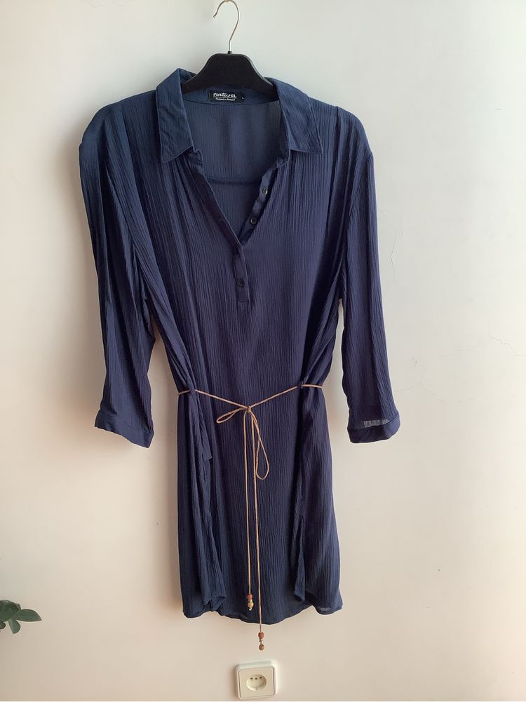 Vestido camisa Natura