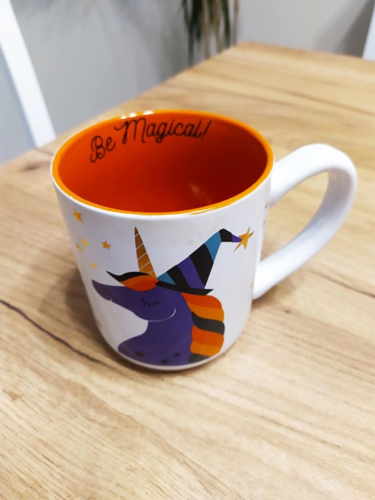 Kubek ceramiczny z motywem jednorożca