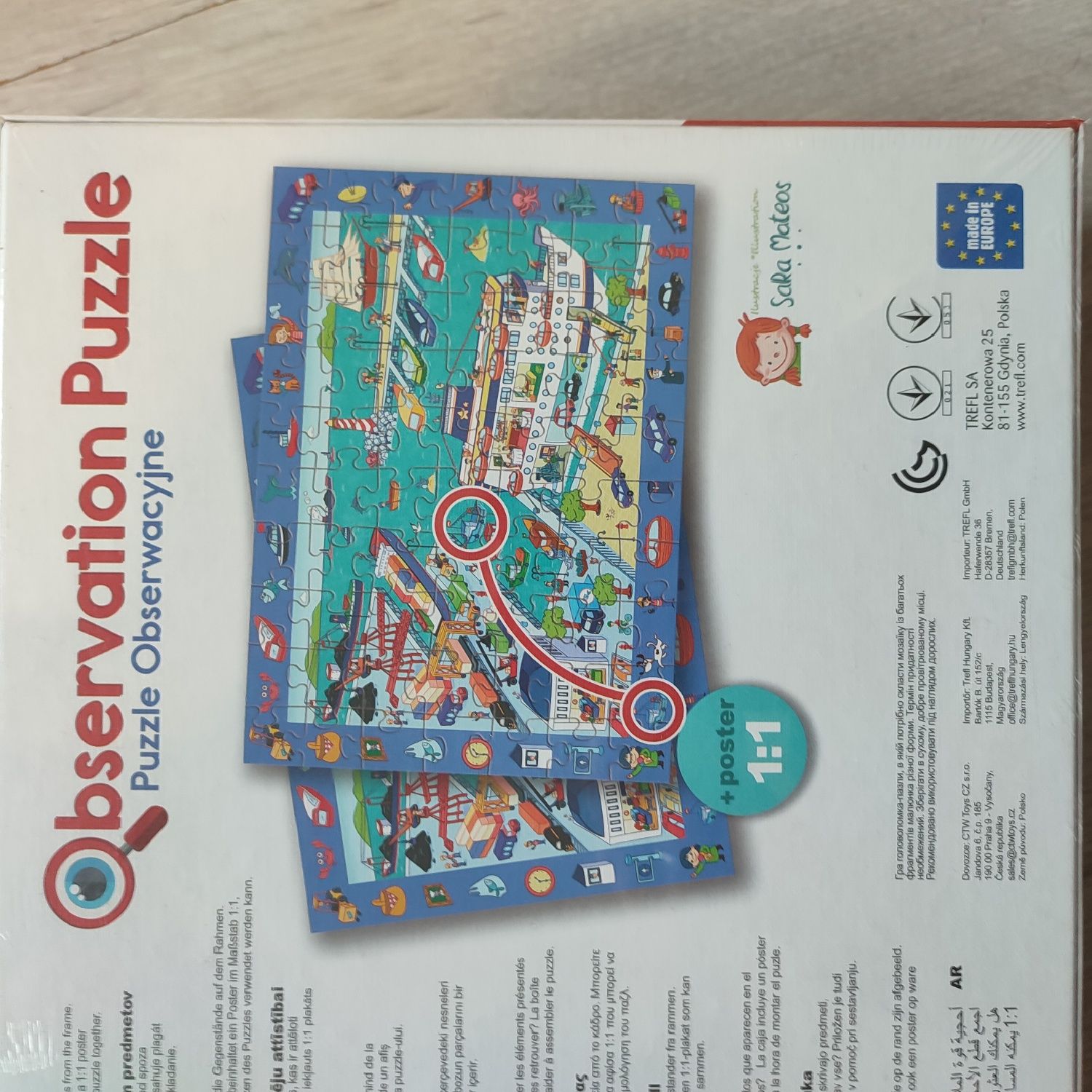 Puzzle obserwacyjne Trefl 70 port statki