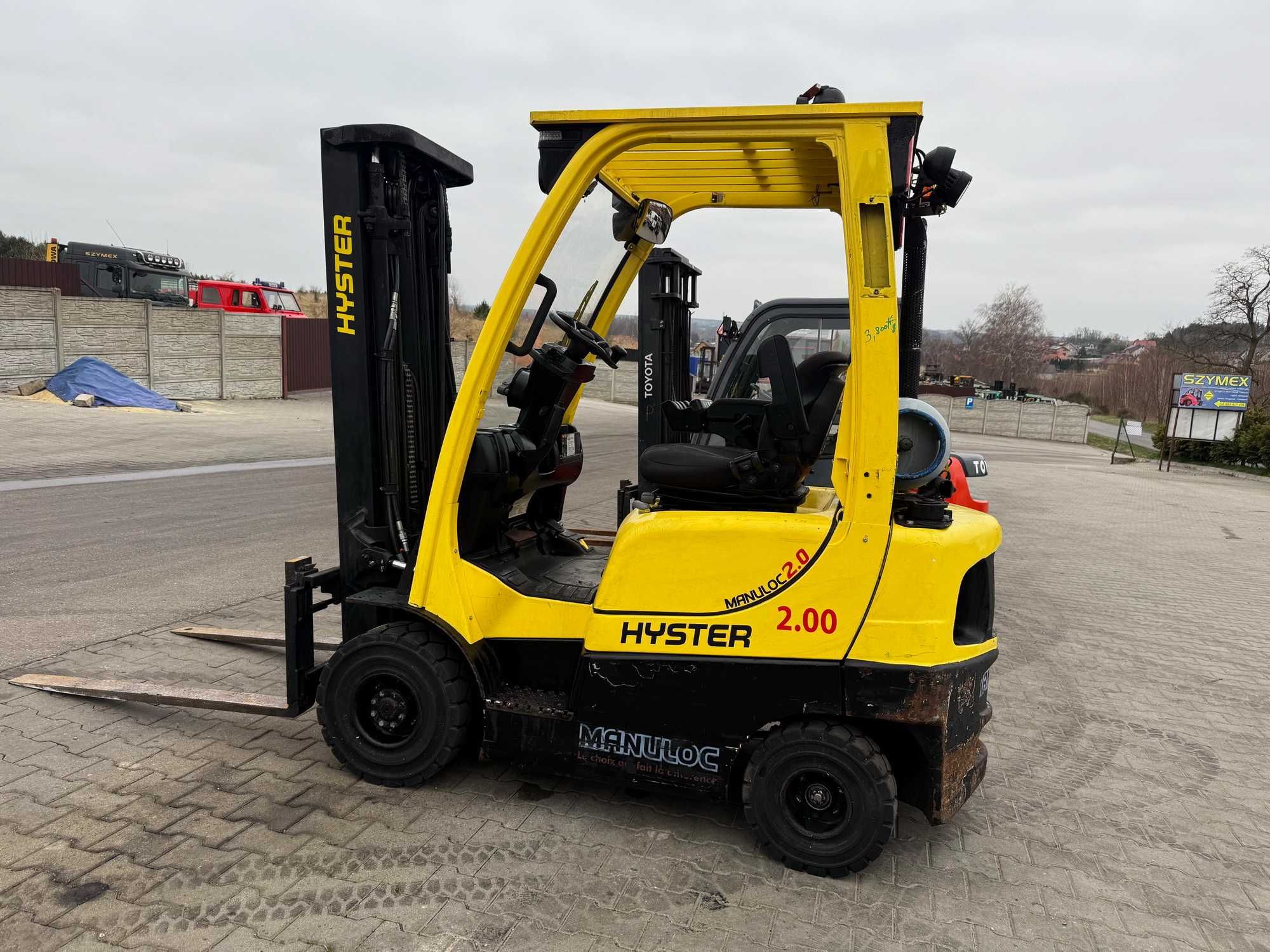wózek widłowy HYSTER H2.0FT LPG 2000kg TRIPLEX 4.90m przesuw 2009 rok