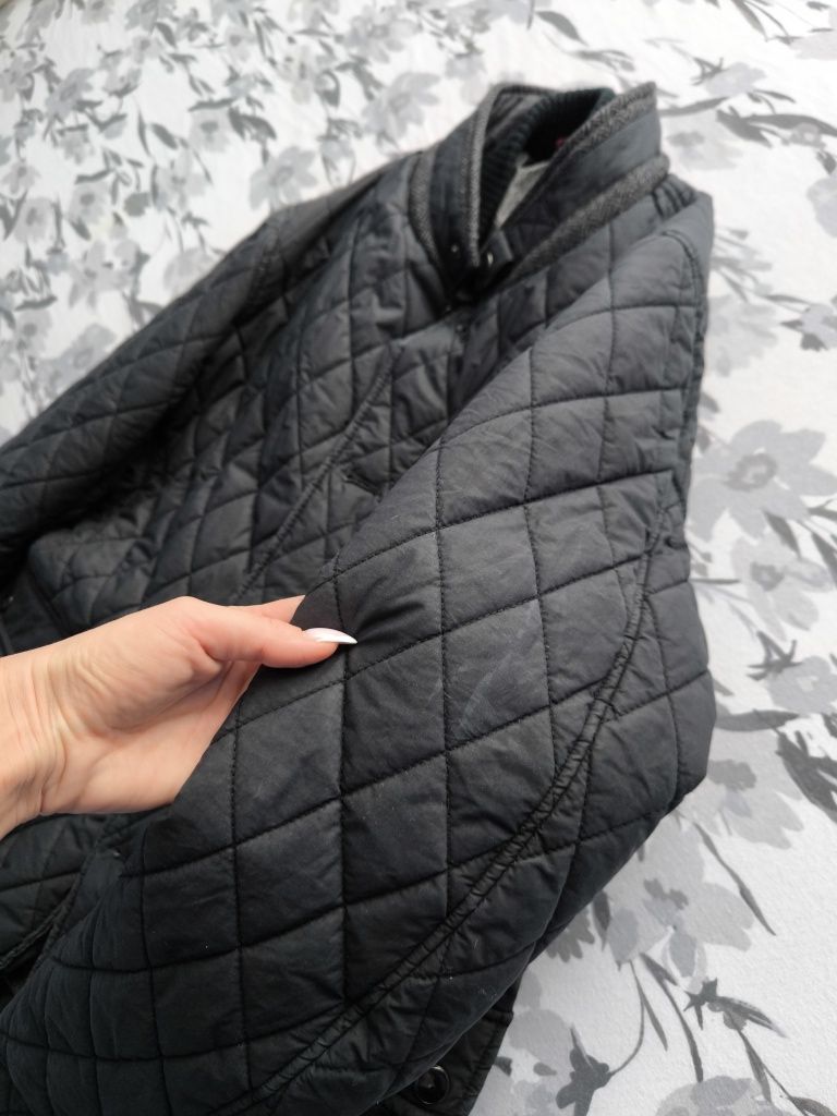 Ted Baker - czarna pikowana kurtka męska 100% cotton bawełna size 3 (M