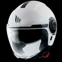 Kask otwarty jet MT Helmets VIALE SV A0 Pearl White rozmiar XL
