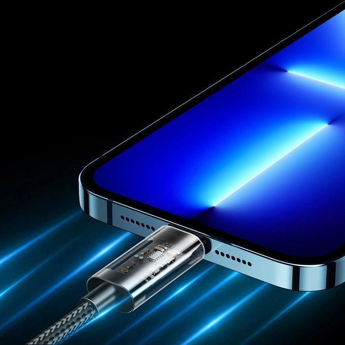 Joyroom kabel USB - Lightning 2,4A 20W 1,2m niebieski