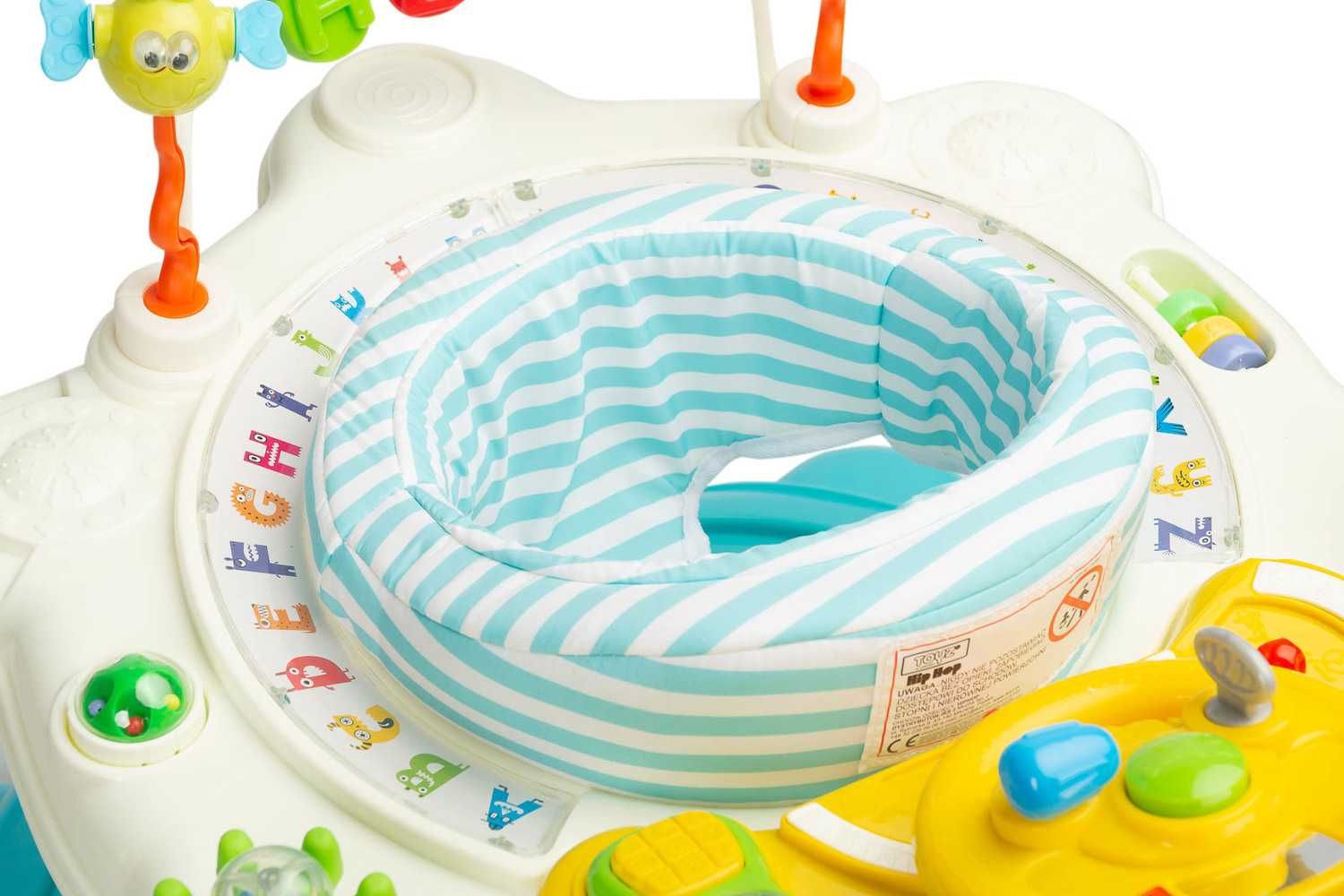 Chodzik kołyska skoczek 3w1 CARETERO HIPHOP light blue TOYZ-2048
