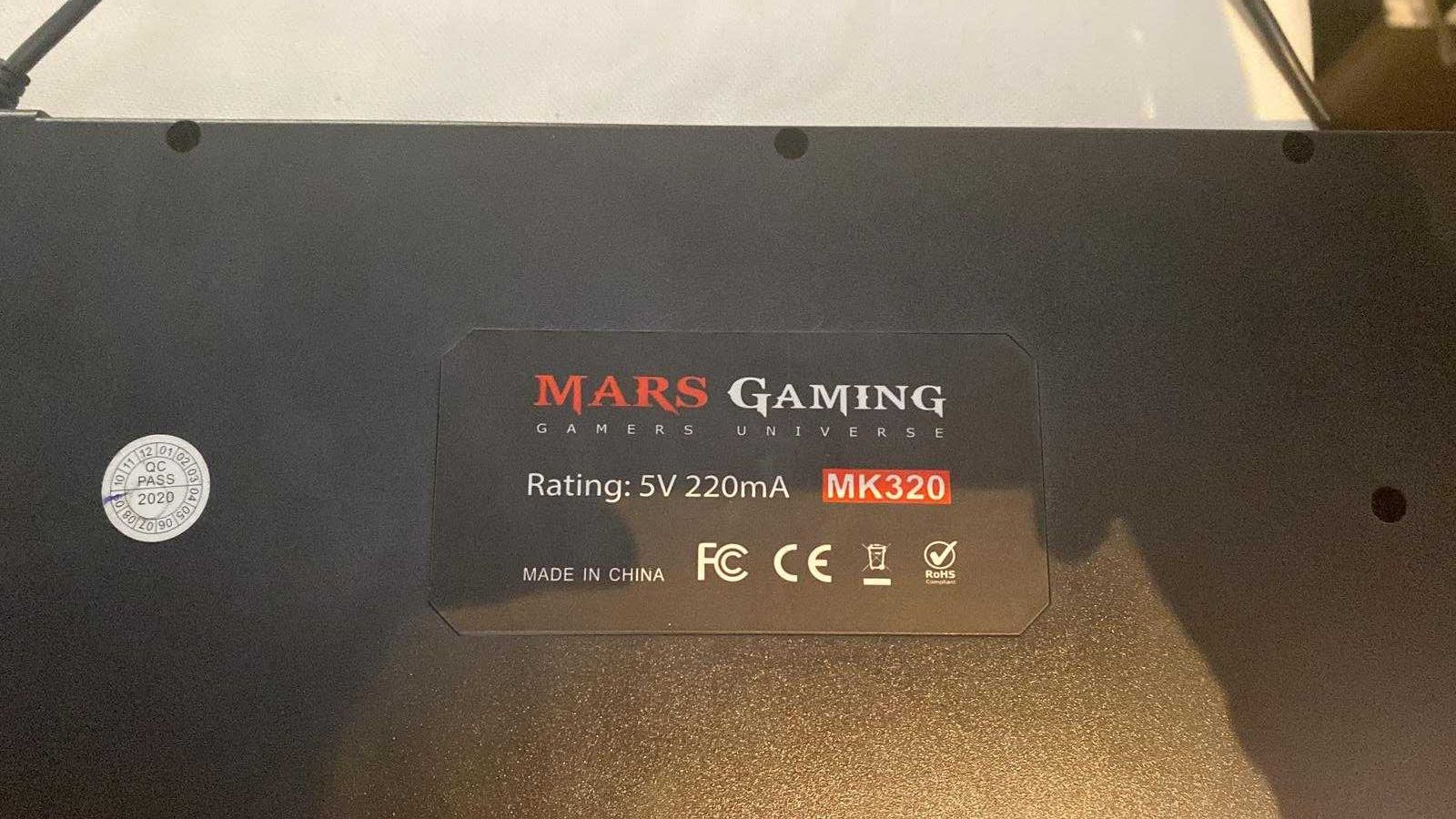 Teclado gaming da Mars gaming mk320