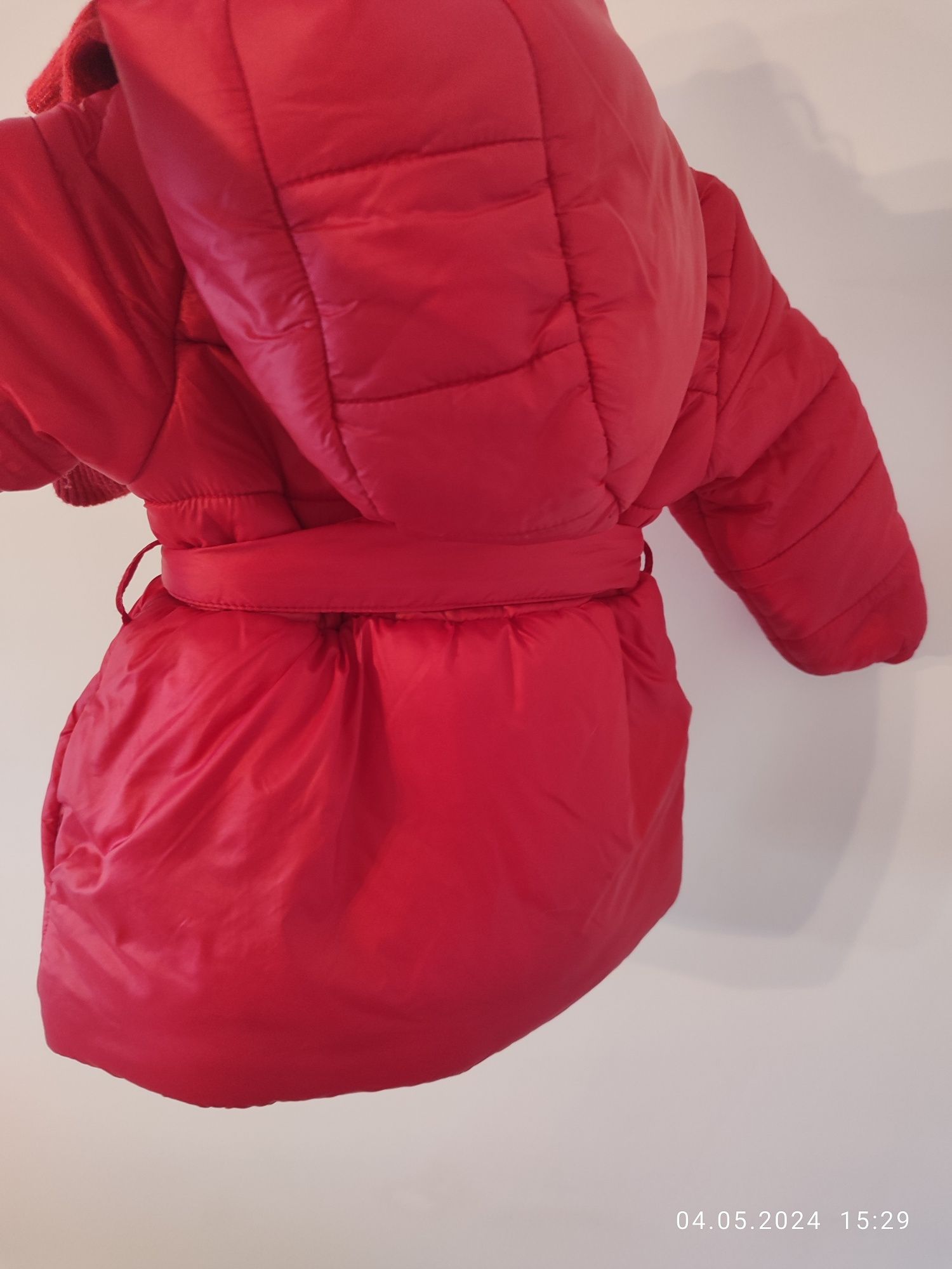 Курточка пуховик пальто для девочки 9-12 месяцев