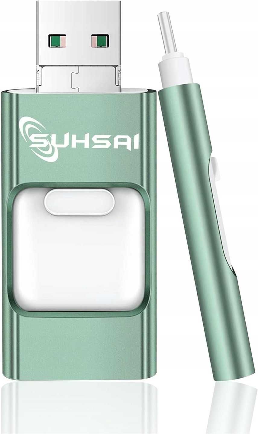 Pendrive Suhsai Y01T 64 GB Lightning, microUSB, USB 3.1 typ C zielony