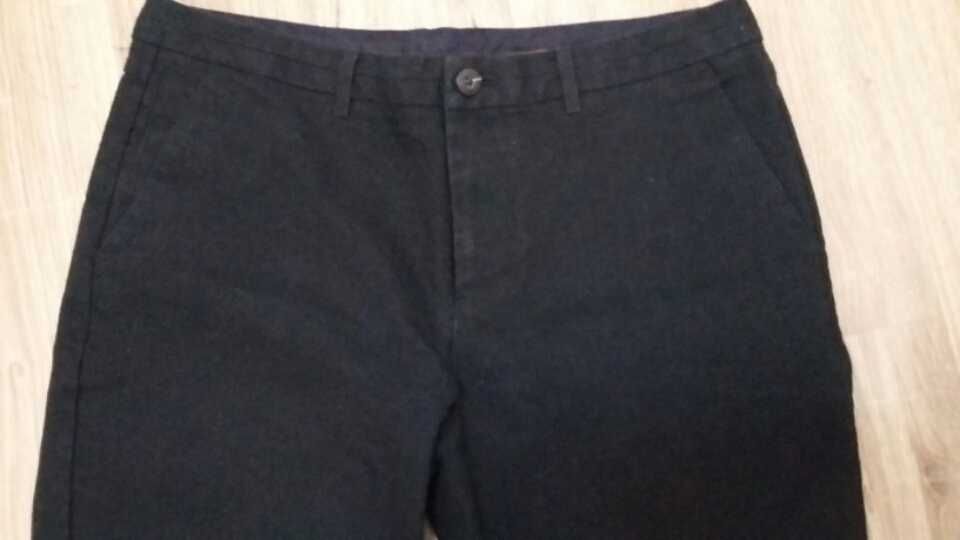 Чоловічі демисезонні брюки, по типу джинсів, колір: чорний. W36 L32.