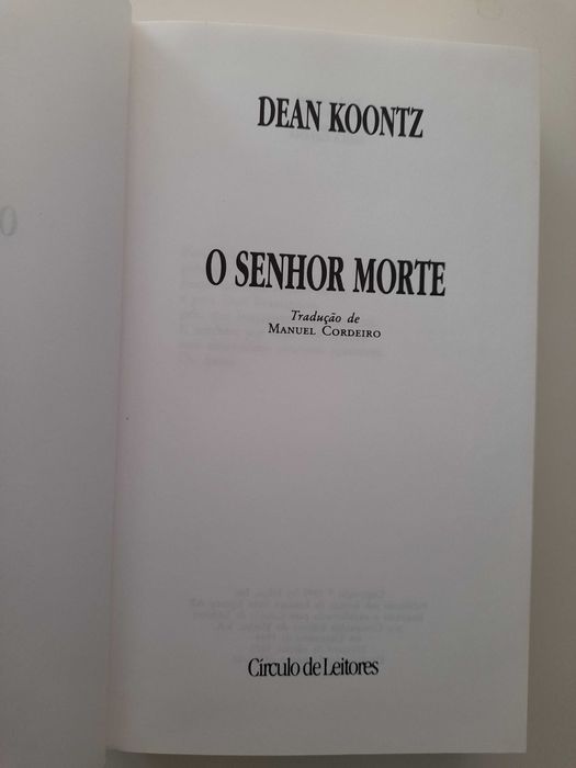 O Senhor Morte, Dean Kontz