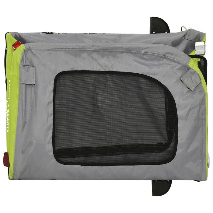 vidaXL Zielony wózek dla psa Poliester, Stal 124 x 53 x 53 cm Składany