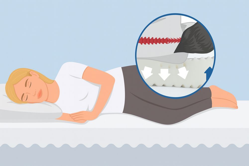 Materac piankowy 90x200 H3 23cm 7-strefowy komfortowy ergonomiczny