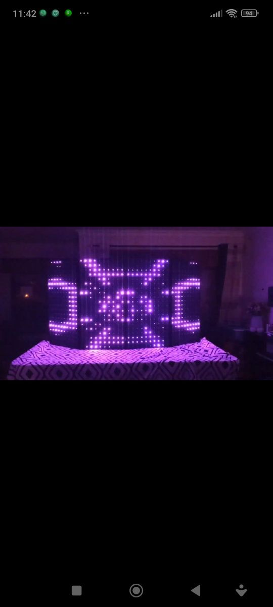 Cabine dj led balcão