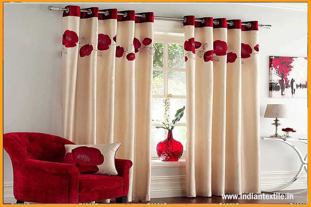 Комплект оригінальних штор на люверсах у зал curtina