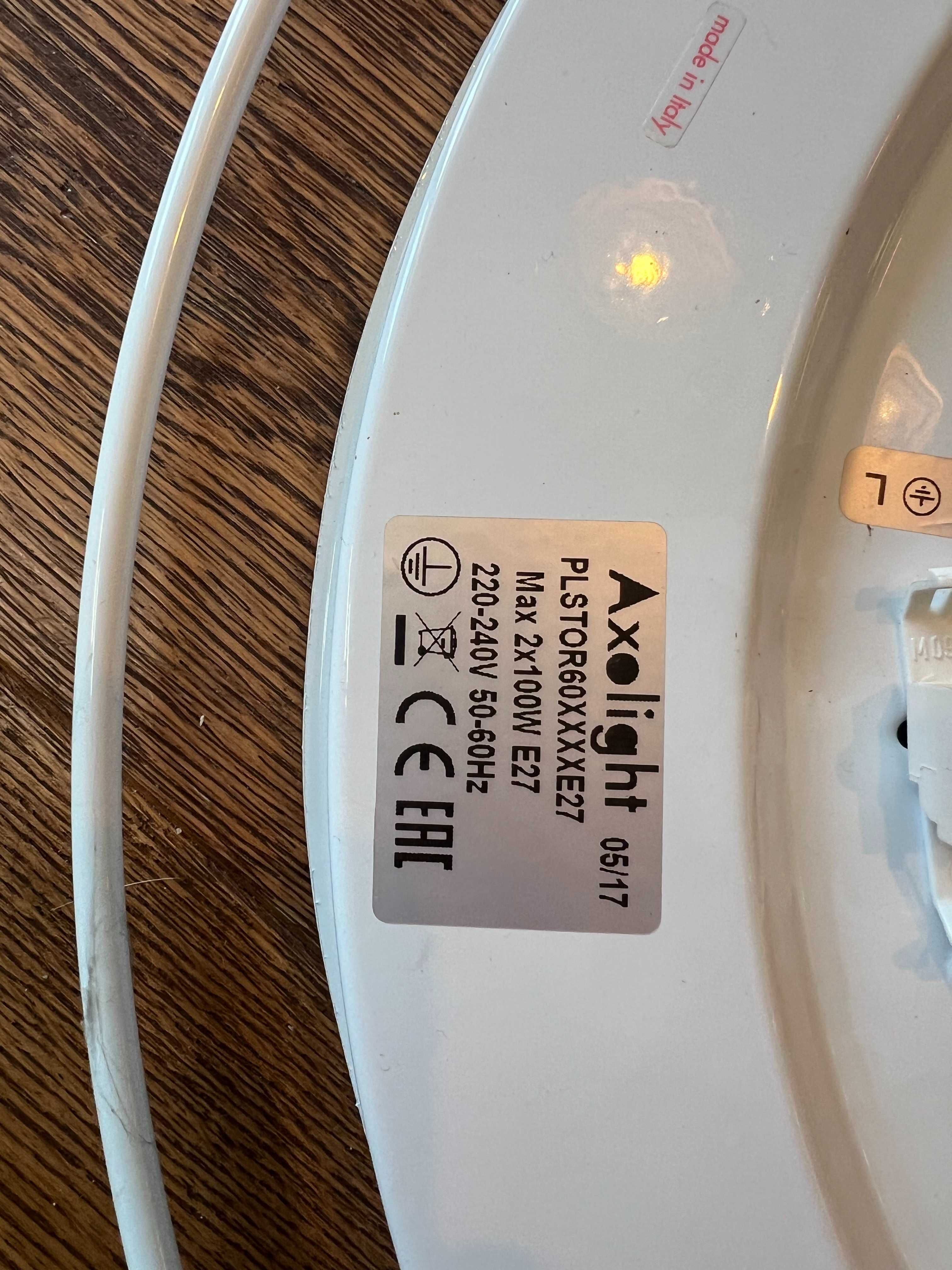 Lampa sufitowa AXO LIGHT PL STOR 60 włoska 2 żarówki plafon