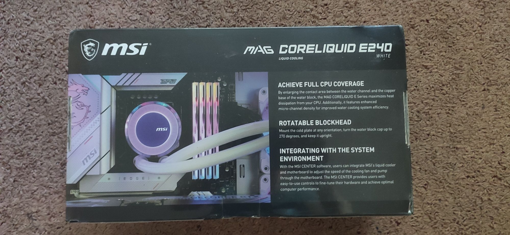 Водяне охолодження MSI MAG CoreLiquid E240 White