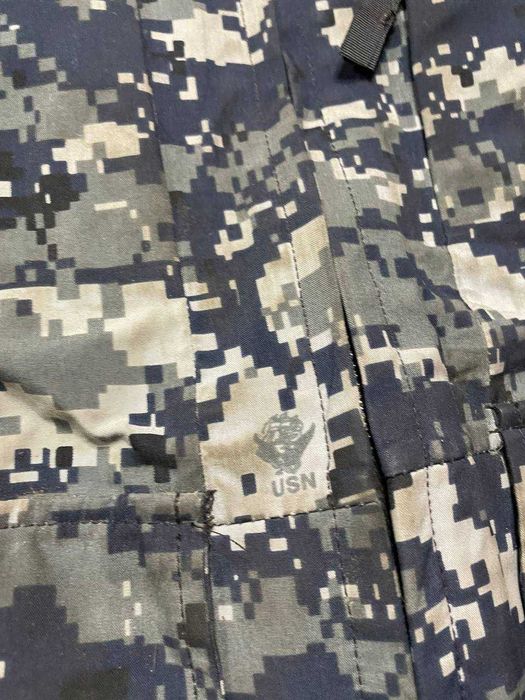Тактическая Военная ветровка ВВС США US NavyGore Tex Blue Digital Camo
