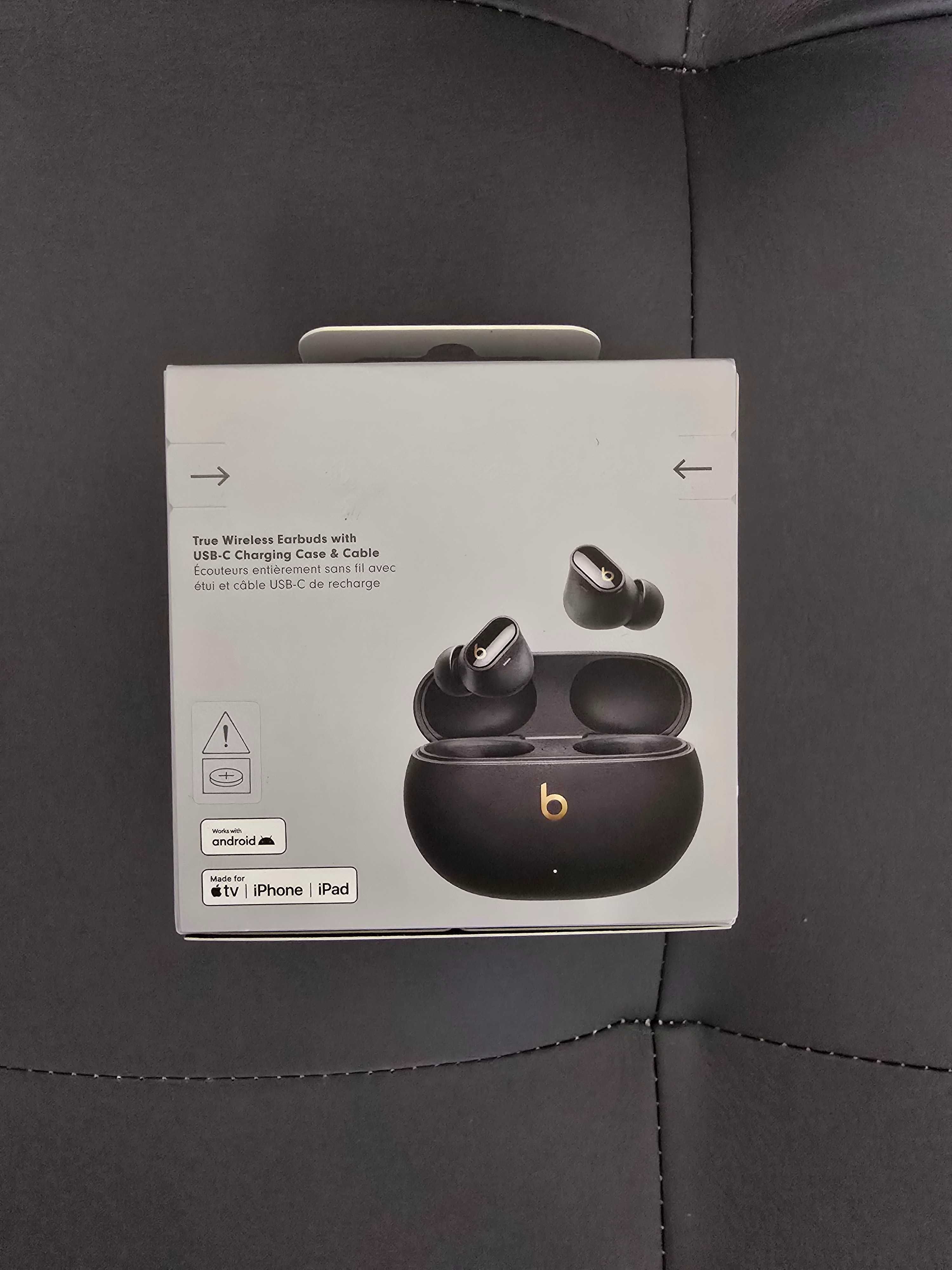 Навушники Beats by Dr. Dre Studio Buds+ Black/Gold (MQLH3)
