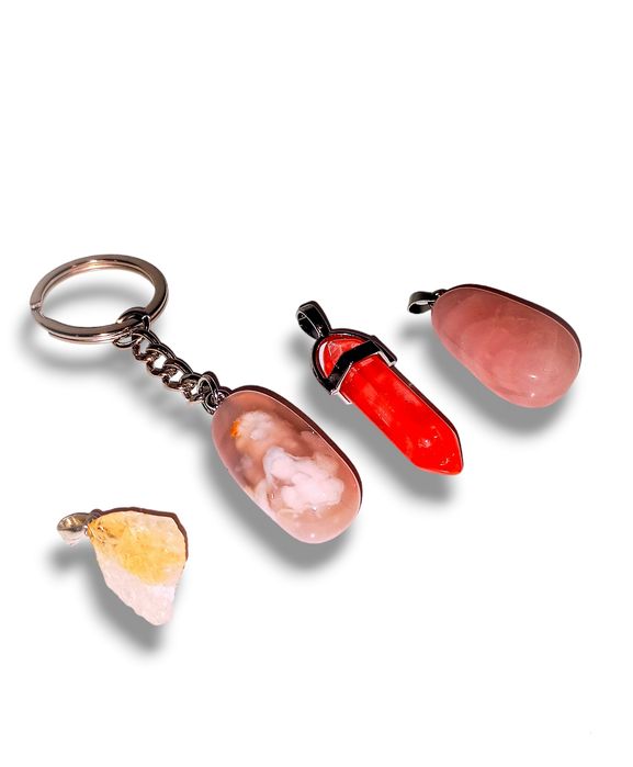 KRYSZTAŁY MIŁOŚCI kwarc różowy cytryn agat sakura turmalin watermelon