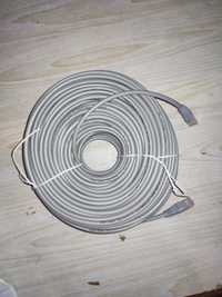Інтернет кабель 50метрів сірий, новий,  cat5e utp, patch cord