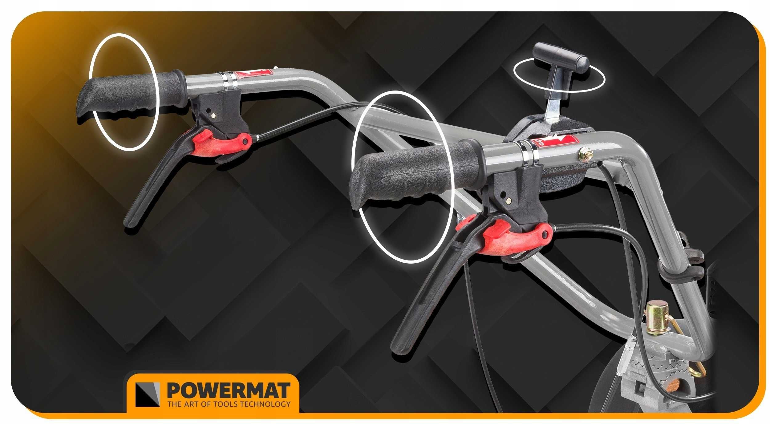 Glebogryzarka spalinowa kultywator do gleby Powermat 7km 85cm moduły
