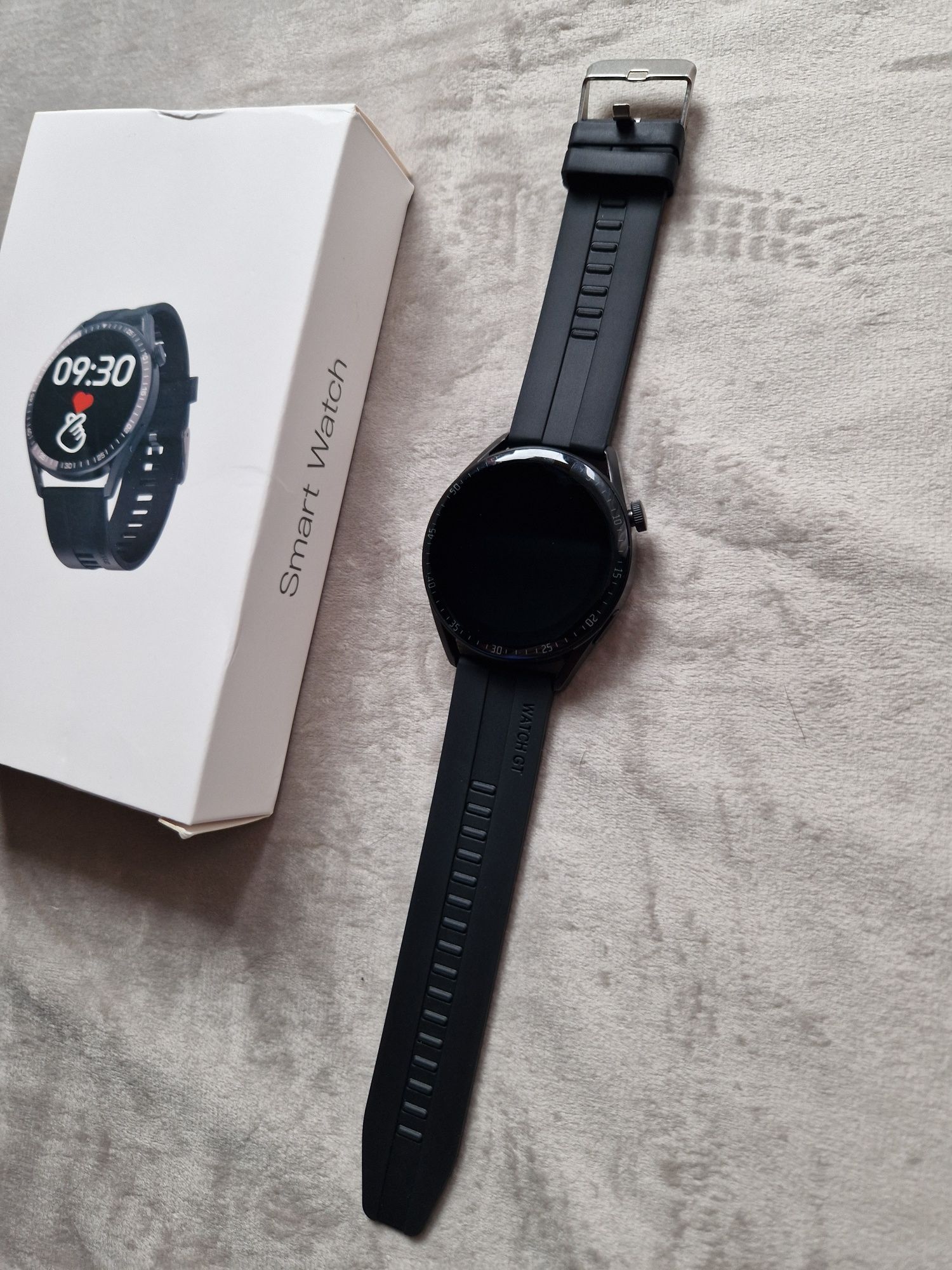 Smartwatch okrągły, 4gen, komplet, zestaw, zegarek
