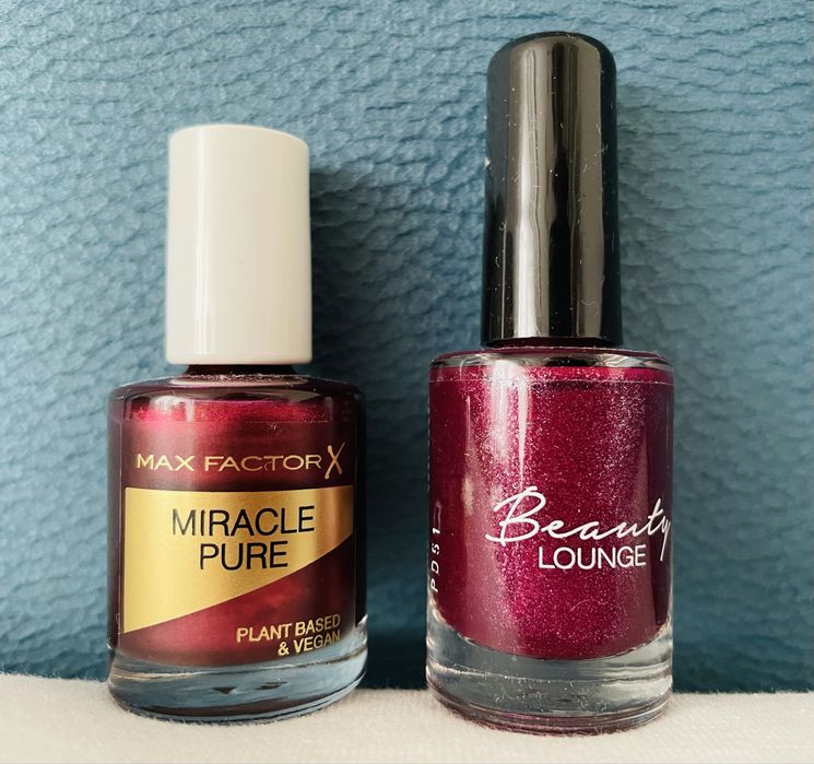 Zestaw 2 lakierów : Max Factor Miracle Pure i Beauty lounge
